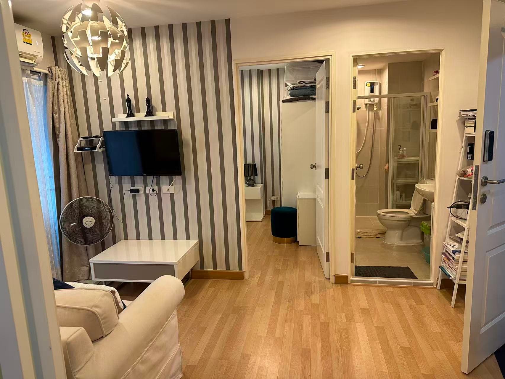 Furnished 2BR with a study nook — Incio Serithai