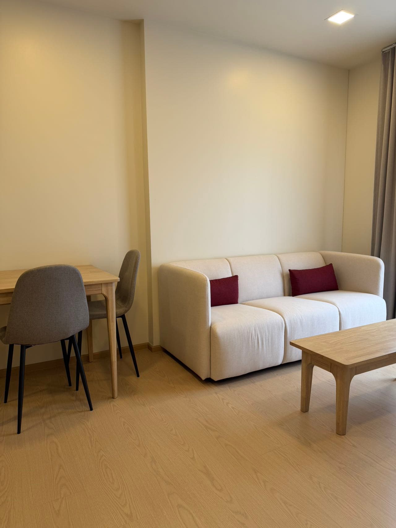 Warm minimal 1BR with dining nook — The Base Urban Rama9